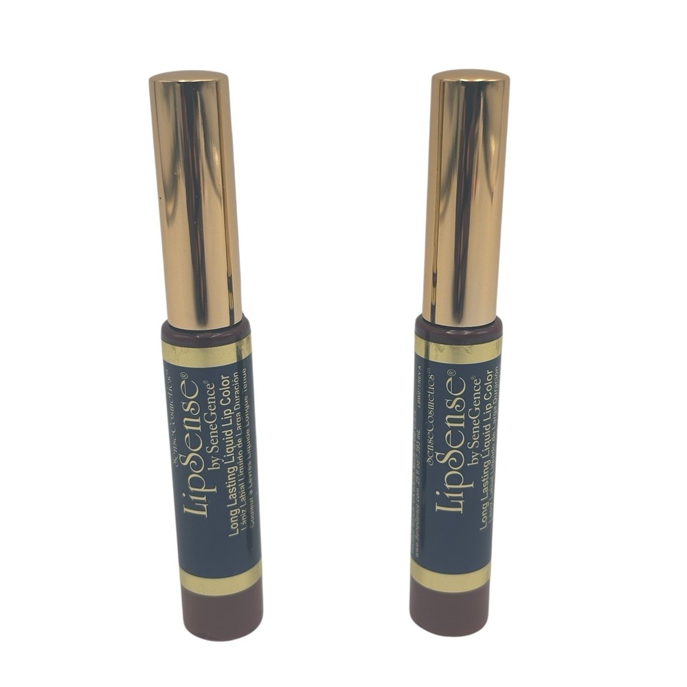 2 NEW SEALED LIPSENSE By SeneGence Long Lasting Liquid Lip Color‎ Mulled Wine